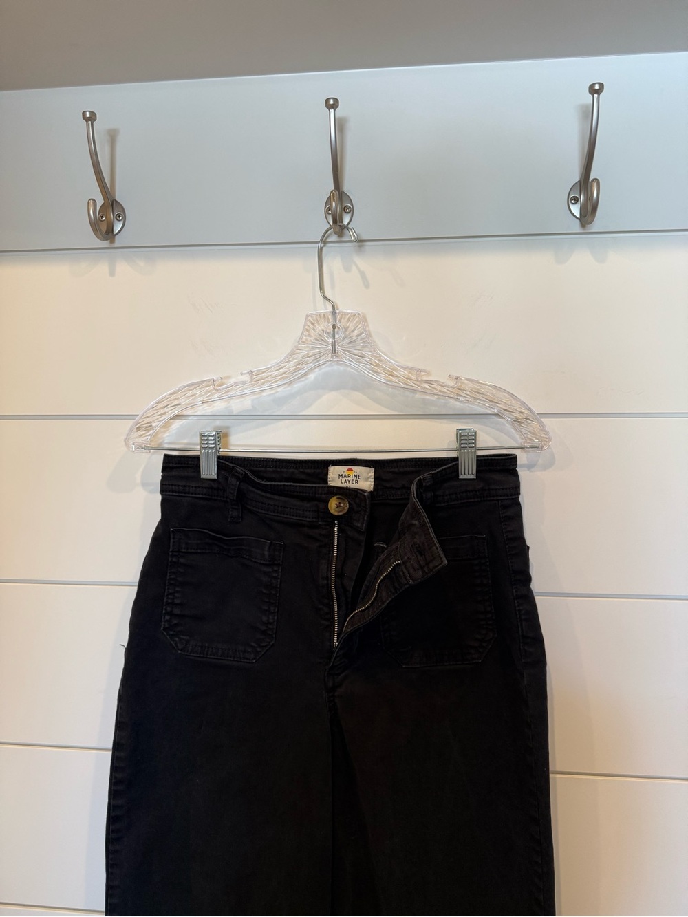 Marine Layer Bridget Wide Leg Front Pocket Crop Pant sz 8 - Picture 5 of 8